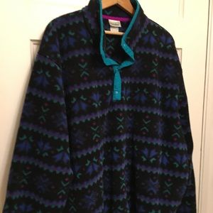 L.L. Bean Aztec Fleece Pullover